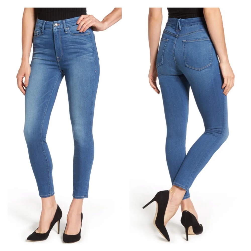Good American High Rise Blue Jeans